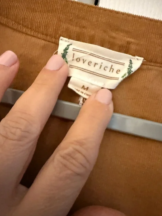 Love Riche Caramel Button-Front Ruffle Mini Dress - Picture 2 of 2